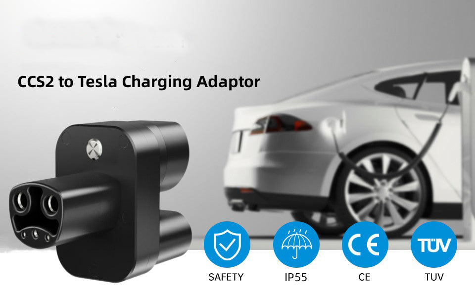 CCS2 till Tesla-adapter för EV-laddare, 400A CCS2 Combo Tesla-omvandlare