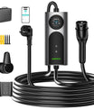 NOEIFEVO CY01 Typ 2 Laddkabel Schuko 220V, 3,7kW Mobil väggbox med APP, 6-16A 1-fas Laddkabel för Alla EVs (IEC 62196-2) & PHEVs