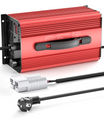 NOEIFEVO 67.2V 25A Ładowarka do baterii litowo-jonowych dla baterii Li-Ion Lipo 59.2V (60V) 16S, z wyświetlaczem LCD, regulowanym prądem, ładowarka do rowerów elektrycznych, hulajnóg, motocykli elektrycznych