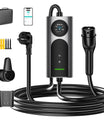 NOEIFEVO CY01 Typ 2 Laddkabel Schuko 220V, 3,7kW Mobil väggbox med APP, 6-16A 1-fas Laddkabel för Alla EVs (IEC 62196-2) & PHEVs