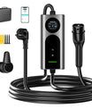 NOEIFEVO CY01 Typ 2 Laddkabel Schuko 220V, 3,7kW Mobil väggbox med APP, 6-16A 1-fas Laddkabel för Alla EVs (IEC 62196-2) & PHEVs