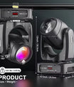 200W LED beam moving head-lyskaster, fargeprojektor med 18 prismer for scenebelysning, effektprojektor for barer, bursdagsfester, klubber, KTV-er, konserter og teater