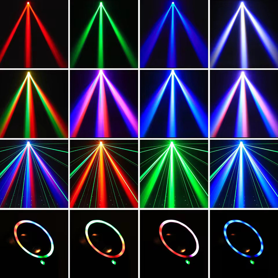 30W Spot Beam Moving Head LED 4IN1 RGBW Effekt Stroboskop Bühnenlicht DMX Soundaktiviert DJ Disco Bar Partylicht