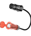 NOEIFEVO Typ 2-Stecker auf CEE 16A 3-Phasen-Steckdose, Adapter für 11-kW-EV-Ladegerät/3-Phasen-Elektrogeräte zur Stromentnahme aus der Ladestation/EV-Ladegerät, CP- und PP-Kommunikationsprotokoll