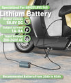 NOEIFEVO 58.8V 8A 14S Lithium-batterijlader voor 14S 51.8V Li-ion batterijen, stroominstelling 1-8A, langzaam laden en snel laden (MLC1300)