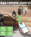 NOEIFEVO CY01 Typ 2 Laddkabel Schuko 220V, 3,7kW Mobil väggbox med APP, 6-16A 1-fas Laddkabel för Alla EVs (IEC 62196-2) & PHEVs