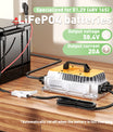 NOEIFEVO 58.4V 20A Lithium Lifepo4 batterijlader voor 48V (51.2V)16S batterij, waterdicht, 0 V BMS-activering, automatische uitschakeling met volledige bescherming