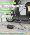 NOEIFEVO 109.5V 1A-15A LiFePO4-batteriladdare, lämplig för 96V 30S LiFePO4-batteri, LCD-display, justerbar ström