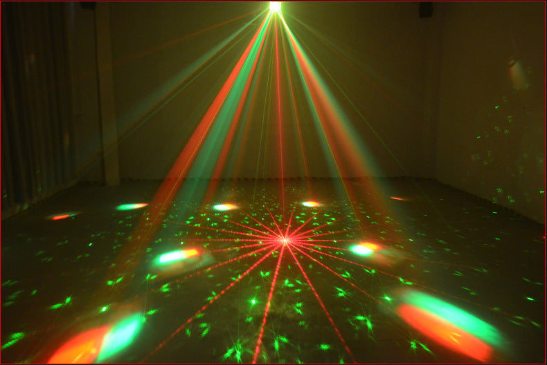 3-i-1 DMX RGBW partyljus, LED-laser, stroboskop, disco DJ-beam, spotscensbelysning, för dansklubb, bröllop och fjärilsljus