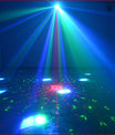3-i-1 DMX RGBW partyljus, LED-laser, stroboskop, disco DJ-beam, spotscensbelysning, för dansklubb, bröllop och fjärilsljus