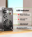 NOEIFEVO 75.6V 6A Lithium-oplader voor 18S 66.6V accu, LED-display, aluminium behuizing, ventilator