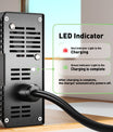 NOEIFEVO 84V 5A Lithium-batterilader til 20S 72V 74V Lithium-batteri, med køleventilator, automatisk afbrydelse.