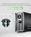 NOEIFEVO 58,8V 2-20A Caricabatterie per batterie al litio 51,8V 52V 14S Li-Ion Li-Po, con display LCD, corrente regolabile, caricabatterie per e-bike, scooter, moto elettrica