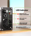 NOEIFEVO 36,5 V 2 A LiFePO4 Caricabatterie per 10S 32 V LiFePO4 batteria , con display LCD, ventola di raffreddamento, spegnimento automatico