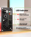 NOEIFEVO 16.8V 5A 6A 7A 8A 10A Lithium-Ladegerät für 4S 14.8V Li-Ion Lipo-Batterien, Kühlventilator, automatischer Abschaltung（RED）