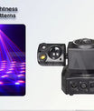 60W Moving Head Partylicht, 2-Arm RGBW Beam Disco-Partylicht mit Fernbedienung, DMX512 Bühneneffekt DJ-Licht für Veranstaltungen, Club, Weihnachten