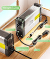 NOEIFEVO 25.2V 15A Lithium-Batterilader til 6S 22.2V Lithium-batteri, med køleventilator, automatisk afbrydelse