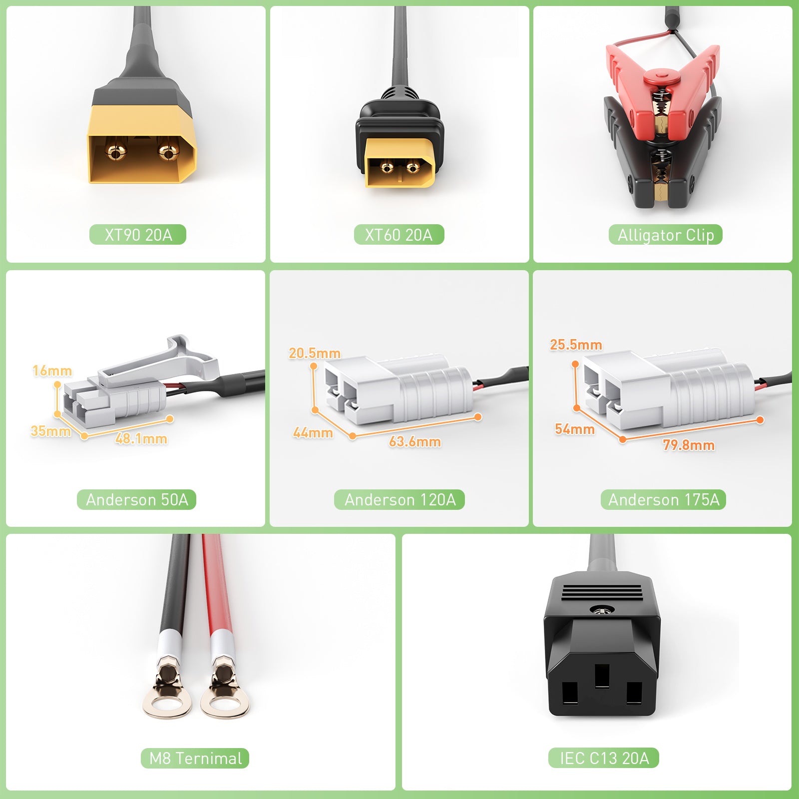 NOEIFEVO 58,8V 2-20A Caricabatterie per batterie al litio 51,8V 52V 14S Li-Ion Li-Po, con display LCD, corrente regolabile, caricabatterie per e-bike, scooter, moto elettrica