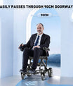 Elektrisk Rullstol – 13.6kg, 300W Motor, Avtagbart Litiumbatteri, Elektromagnetisk Broms, 100kg Bärförmåga, Lätt Hopfällbar Elrullstol Idealisk för Resor & Vardag