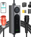 NOEIFEVO Q21W Wlan Mobilní Wallbox 11kW s dálkovým ovládáním APP , 5m/10m Type2 CEE16A 3fázový nabíjecí kabel pro elektromobily