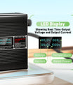 NOEIFEVO 42V 10A Lithium-Oplader til 10S 37.0V Batteri, LED-Display, Aluminiumhus, Blæser