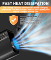 Noeifevo 14,6V 50A Snabb Lithium LiFePO4 batteriladdare för 12V(12,8V) LiFePO4 batteri, 0V BMS aktivera, automatisk avstängning med fullt skydd