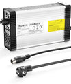 NOEIFEVO Cargador de batería de litio 71.4V 5A para batería de litio 17S 60V 62.9V, con ventilador de refrigeración y apagado automático.