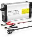 NOEIFEVO 42V 10A Lithium-batterilader til 10S 36V 37V lithium-batteri, med kølefaner, automatisk slukning.