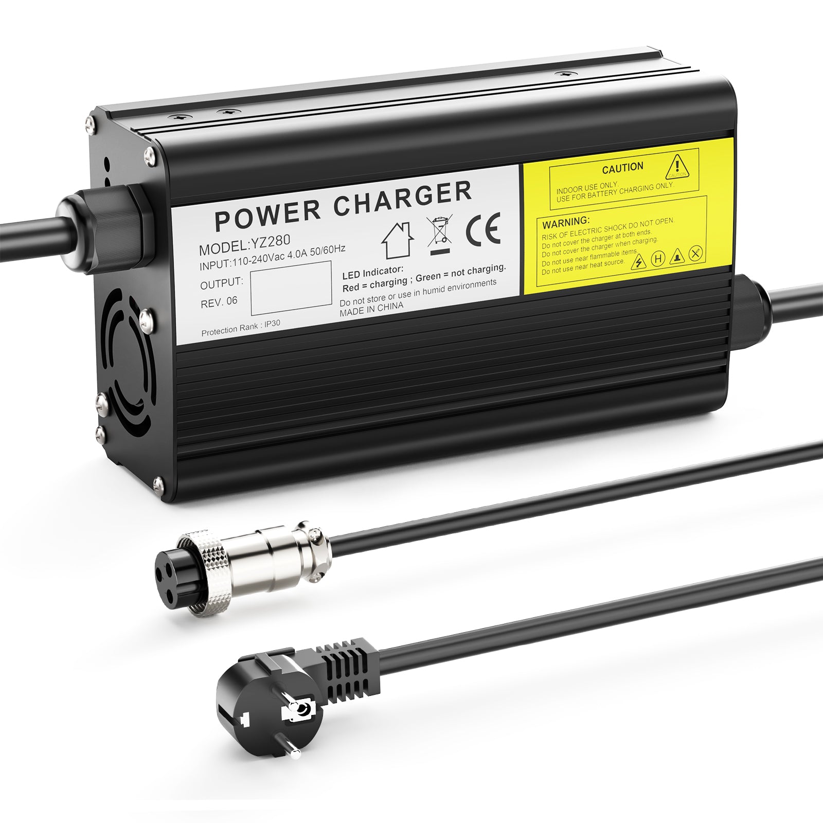 NOEIFEVO 73V 3A LiFePO4-batteriladdare för 60V 64V 20S LiFePO4-batteri, laddare för E-cykel, scooter, elektriska enheter och motorcyklar.