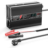 NOEIFEVO 72V 76,8V 3A Cargador de batería de litio LiFePO4, voltaje de carga 87,6V, con ventilador, carcasa de aluminio, pantalla LCD
