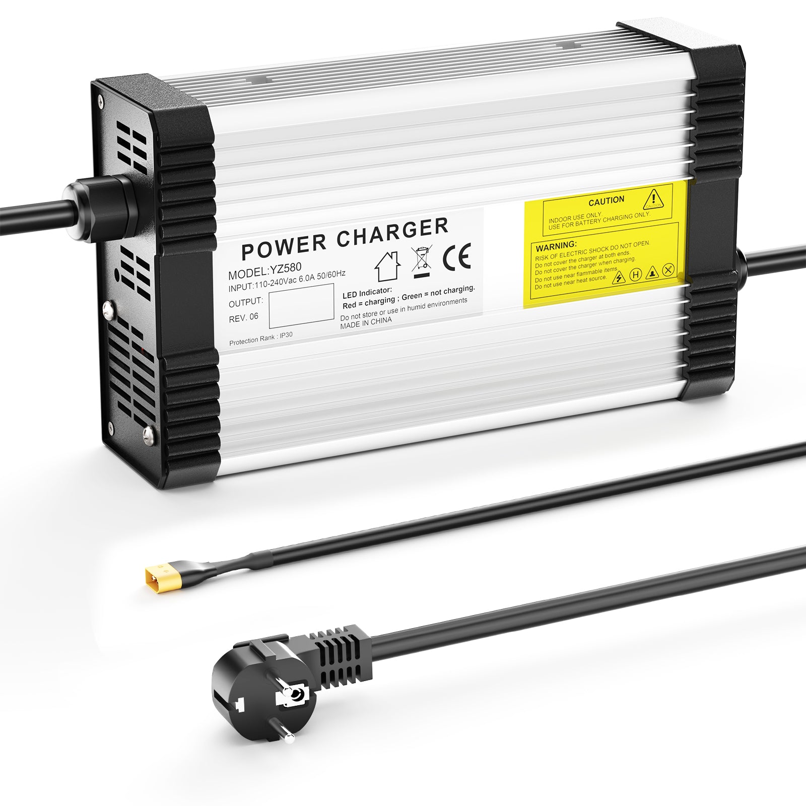 Caricabatterie per batteria al piombo 82.8V-88.2V 4.5A NOEIFEVO per batteria al piombo 72V, con ventola di raffreddamento, spegnimento automatico