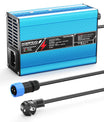 NOEIFEVO 12.6V  5A 6A 7A 8A 10A מטען ליתיום עבור סוללות 3S 11.1V Li-Ion Lipo, מאוורר קירור, כיבוי אוטומטי (כחול)