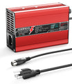 NOEIFEVO 21V 2A 3A 4A 5A litiumladdare för 5S 18,5V Li-Ion Lipo-batterier, kylfläkt, automatisk avstängning（RED）