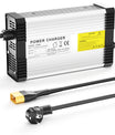 NOEIFEVO 14.6V 20A LiFePO4-batterilader til 12V 12.8V 4S LiFePO4-batteri, med kølevifte, automatisk slukning.