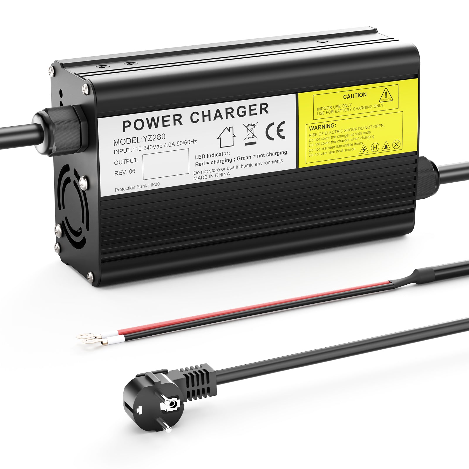 NOEIFEVO 63V 3A litiumbatteriladdare för 55.5V 15S batteri, E-cykel rullande elektrisk enhet motorcykelladdare.