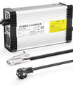 NOEIFEVO Caricabatterie Li-Ion 50.4V 8A per batteria Li-Ion 12S 44.4V, con ventola di raffreddamento, spegnimento automatico