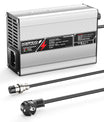 NOEIFEVO 50.4V 2A 2.5A 3A litiumladdare för 12S 44.4V Li-Ion Lipo-batterier, kylfläkt, automatisk avstängning