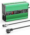 NOEIFEVO 33.6V 2A 3A 4A 5A Lithium-Laddare för 8S 29.6V Li-Ion Lipo-Batterier, Kylfläkt, Automatisk Avstängning (GRÖN)