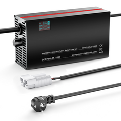 NOEIFEVO 58,4V 2-20A Caricabatterie al Litio-LiFePO4 per Batterie LiFePO4 da 51,2V 16S, Display LCD, Corrente Regolabile, Caricabatterie per Golf Cart, Motore Trolling, Barche e Camper
