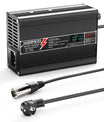 מטען ליתיום NOEIFEVO 71.4V 4A עבור סוללת Li-Ion Lipo 17S 62.9V, מטען לאופניים חשמליים וקטנועים, תצוגת LED, מארז אלומיניום