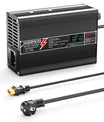 NOEIFEVO 24V 8A lithium LiFePO4 batterijlader, laadspanning 29.2V, met ventilator, aluminium behuizing, LCD-scherm