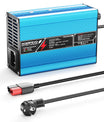 NOEIFEVO 16.8V 10A Lithium-lader voor 4S 14.8V Li-Ion Lipo-batterijen, koelventilator, automatische uitschakeling (BLAUW)