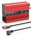 NOEIFEVO 76.8V 3.5A litium LiFePO4 batterilader, ladingsspenning 87.6V, med vifte, aluminiumsdeksel, LCD-skjerm
