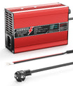 NOEIFEVO 58.8V 2A 2.5A 3A Caricabatterie al litio per batterie 14S 51.8V Li-Ion Lipo, con display LCD, ventola di raffreddamento, spegnimento automatico (ROSSO)