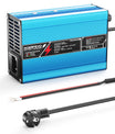 מטעין ליתיום NOEIFEVO 58.8V 2A 2.5A 3A עבור סוללות 14S 51.8V Li-Ion Lipo, מאורר קירור, כיבוי אוטומטי (כחול).