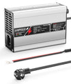 NOEIFEVO 50.4V 2A 2.5A 3A Caricabatterie al litio per batterie 12S 44.4V Li-Ion Lipo, ventola di raffreddamento, spegnimento automatico