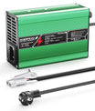 NOEIFEVO 41.4V-44.1V 4A Carregador de Bateria de Chumbo-Ácido para Bateria de 36V Chumbo-Ácido, com Ventilador de Refrigeração e Desligamento Automático (VERDE).