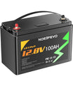 NOEIFEVO N100 12V 100AH Litio Hierro Fosfato Batería LiFePO4 Con 100A BMS