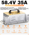 NOEIFEVO 51,2V 48V 16S Lithium LiFePO4-batteriladdare, 58,4V 35A laddare för solbatterier, golfbilsbatterier, båtbatterier, vattentät, 0V BMS-aktiverad
