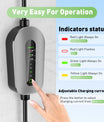 NOEIFEVO EV Wallbox 11kW, Mobile Ladestation 3-Phasen 400V (6-16A einstellbar), Type 2 Ladekabel mit EU-Reiseadapter (CEE32/CEE16A/Schuko/Type2 Stecker), für Model Y/3, ID.3/4/5, MG4, EX30, Zoe und andere PHEV/EV.